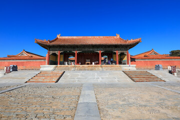 Architectural scenery of Emperor Qianlong's mausoleum, Eastern Mausoleum of the Qing Dynasty, China
