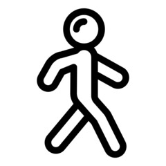 Crosswalk Flat Icon Isolated On White Background