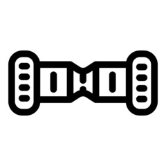 Hoverboard Flat Icon Isolated On White Background