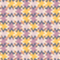 A seamless pattern on a square background is a patchwork mat made of different colored spots
