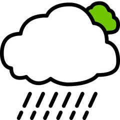 rain one color icon