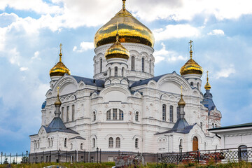 Fototapeta na wymiar cathedral of Russian orthodox church in Belogorsk