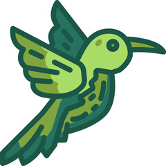 humming bird Two Tone icon