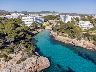 Caló de ses Egos, Cala d'Or, Santanyi, Mallorca, Balearic Islands, Spain