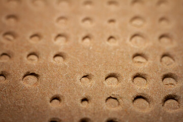 Extreme macro of embossed brown paper