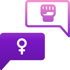 chat gradient icon