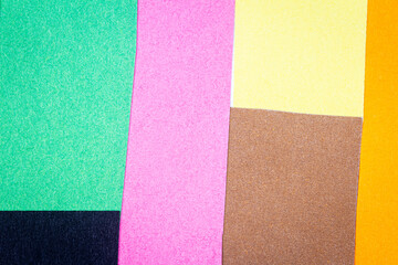 Multicolor background from a paper of different colors