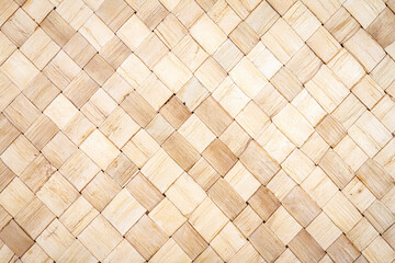 Brown wicker woven table mat