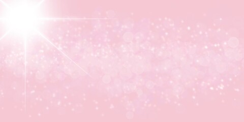 Web banner astratto rosa luce del sole 