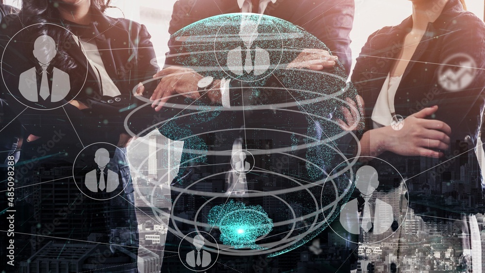 Poster conceptual business dashboard for financial data analysis . 3d render computer graphic .