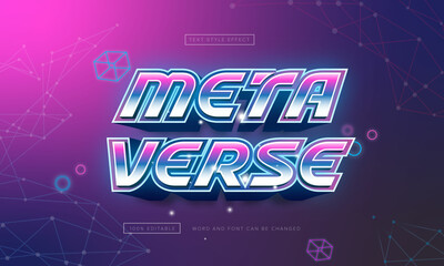 Metaverse Text Effect Editable