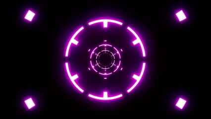 Shiny Purple Geometric Lamp