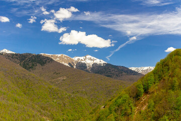 Caucasus mountains in Sochi