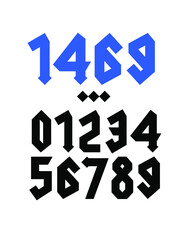 Figures in the Gothic style. Vector. Signs isolated on white background. Calligraphy and lettering. Medieval figures. Individual symbols. Elements for a tattoo. Design for fabric and packaging.