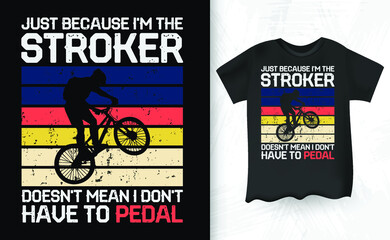 Retro Vintage Cycling T-shirt Design