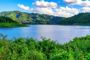 Fototapeta na wymiar The Natural Beauty of Hanabanilla Lake or Dam, Villa Clara, Cuba