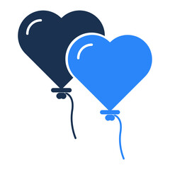 Heart Balloon Vector icon which is suitable for commercial work and easily modify or edit it

