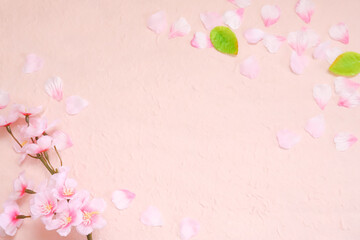桜のフレーム　背景　春メージ