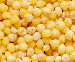 Close-up of millet groats as background.