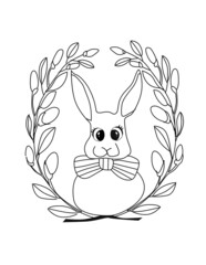 Easter Bunny Coloring Pages For Kids