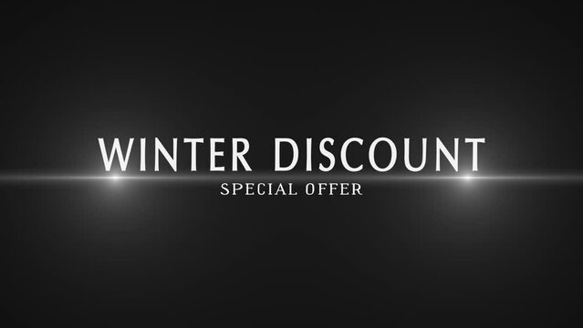 Alpha channel is included. Winter discount. Special offer (dumping, percentages, purchases, sale). Artistic intro. Quick Time, h264, 16-bit color, highest quality. 3D animation. 