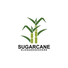 Sugar cane Logo Template Design Vector, Emblem, Design Concept, Creative Symbol, Icon
