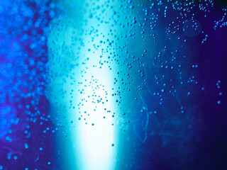 glowing blue liquid with bubbles - used as background