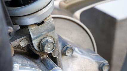 close up of an mechanism