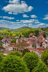 Blick auf die Stadt Eisenach in Thüringen Deutschland