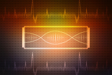 DNA structure, Genetics and medical science concept, Concept of biochemistry with Dna molecule on abstract medical background