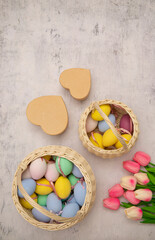 Card Easter concept photo. Easter photo. Egg. Card