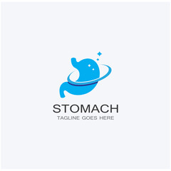 stomach health and stomach care logo design icon vector template