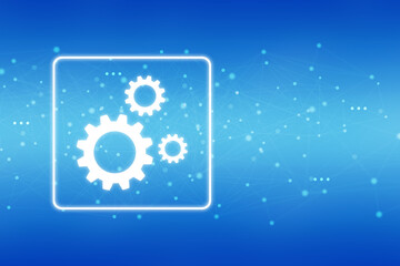 2D rendering illustration.  gears on a white background
