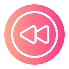 previous track gradient icon