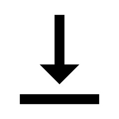 Download Icon, Download, Download Symbol, Vertical Align Bottom Icon
