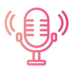 microphone gradient icon