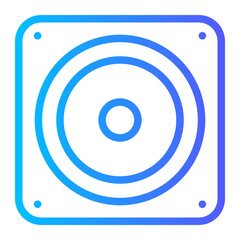 subwoofer gradient icon