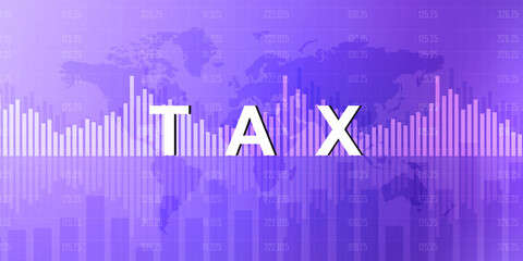 2d rendering illustration tax concept