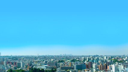 Fototapeta premium 都会ビル群の風景