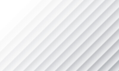 Obraz premium Gray and white gradient diagonal lines, geometry abstract background vector illustration.