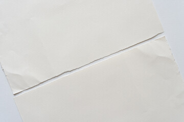 blank paper with torn edges