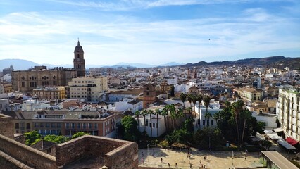 Obraz premium Malaga city view