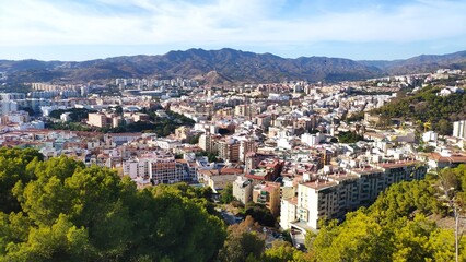Fototapeta na wymiar Malaga city view