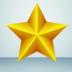 gold star on a white background