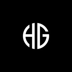 letter HG logo design vector template