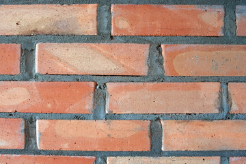 Fototapeta premium Brown brick wall. Background for text.