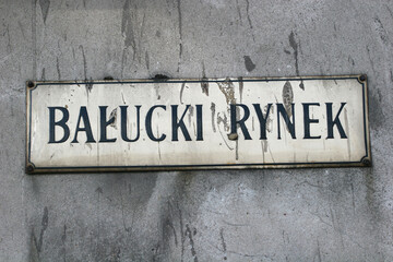 Naklejka premium Balucki (Ba³ucki) Market Square (Rynek Ba³ucki), Lodz, Poland
