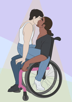 Intimacy and Disability Gay Couple