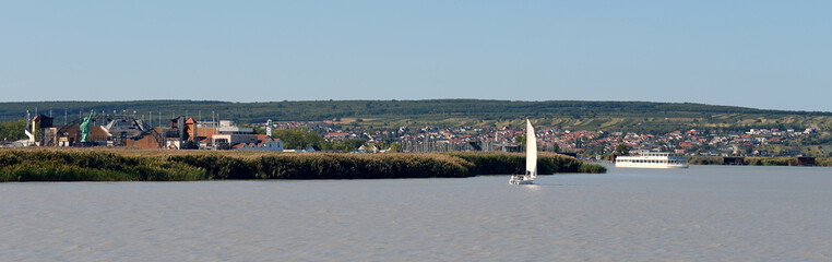 Seepanorama von Rust am Neusiedler See