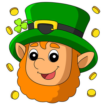 St. Patricks Day Leprechaun Cartoon Vector 